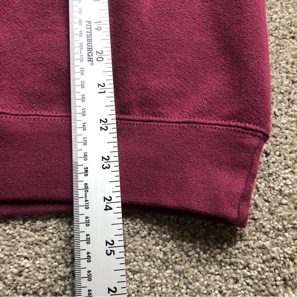 VINTAGE COLLEGE SPELLOUT CREWNECK MAROON TKS BASICS WOMENS SIZE MEDIUM - Picture 8 of 9